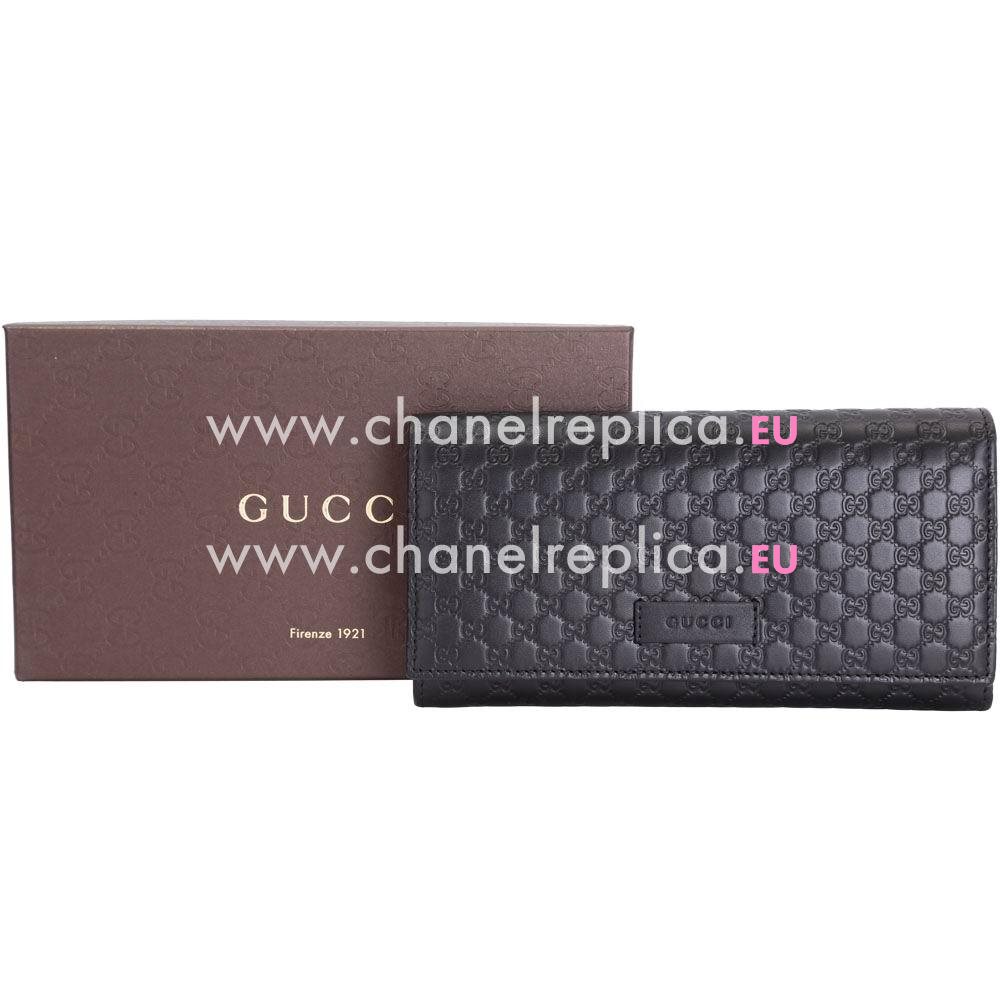 Gucci Micro GG Calfskin Wellets In Black G7041004