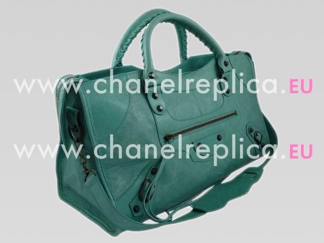 Balenciaga Part-Time Planet Small Stud Bag In Green 168028GR