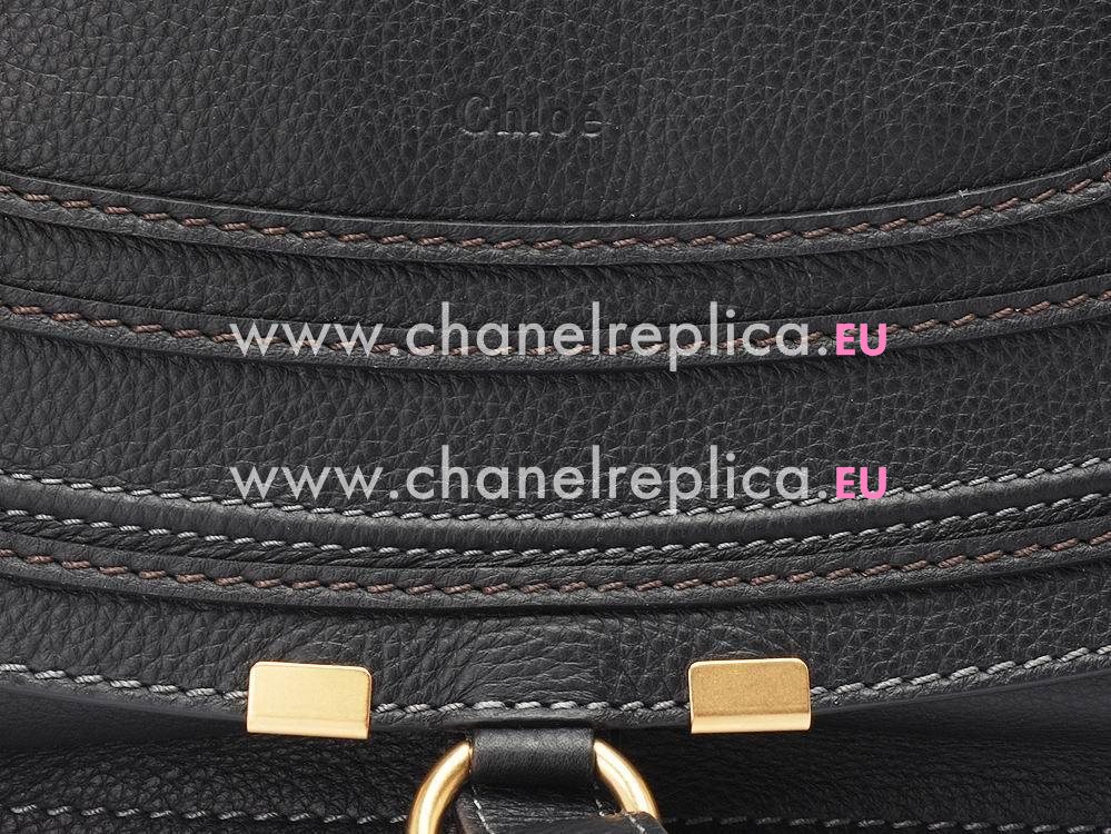CHLOE Medium Marcie Calfskin Single Handle ShouldBag Black C459210