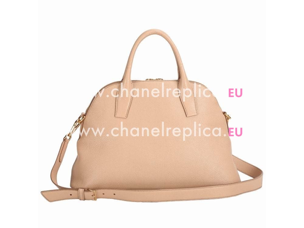 Miu Miu Madras Goat Skin Handbag In Nude MU5383