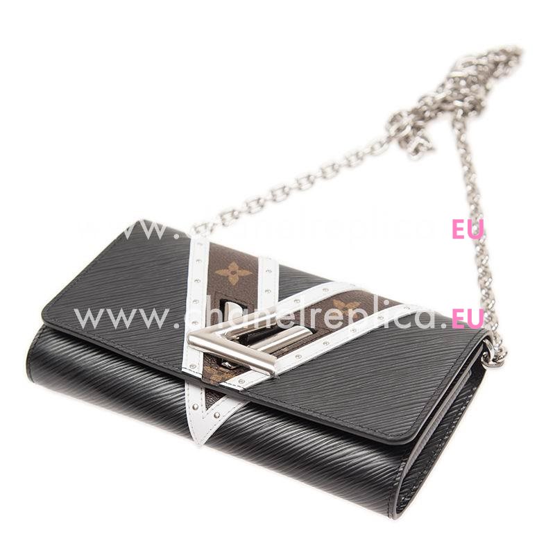Louis Vuitton Epi Cowhide Leather Twist Chain Wallet M63070