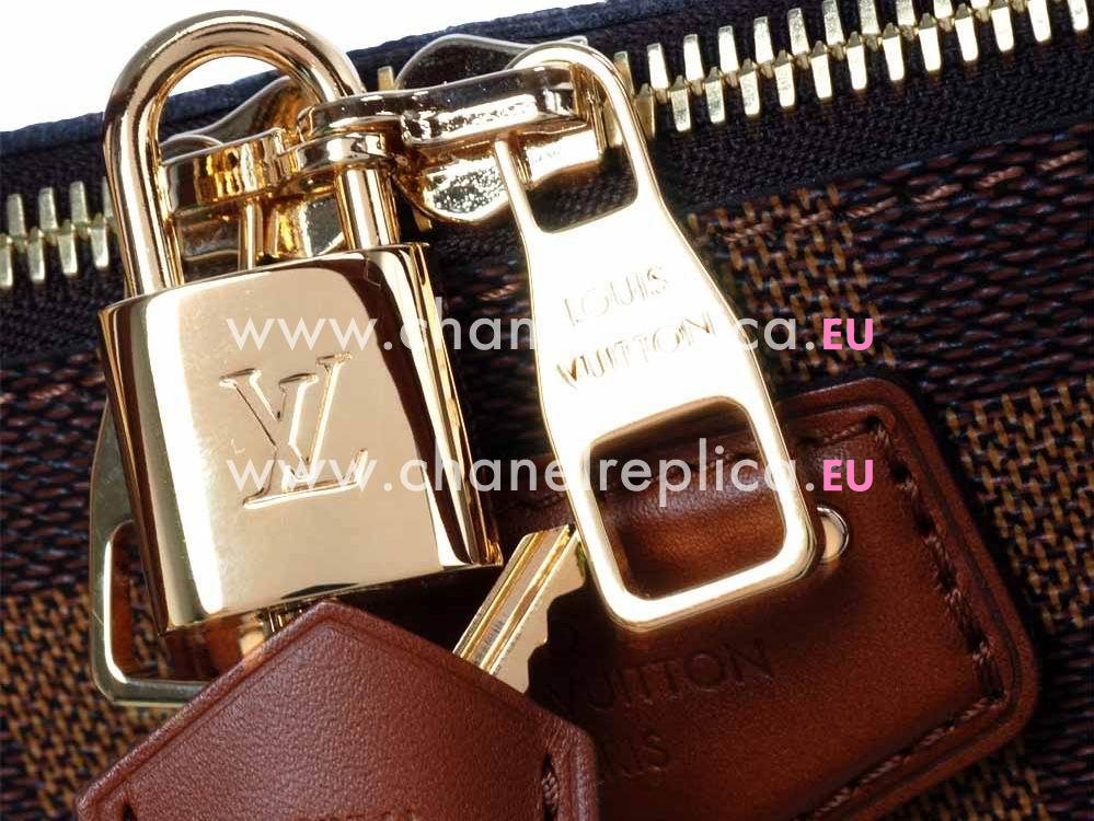 Louis Vuitton Damier Ebene Canvas Belmont Handbag N63169