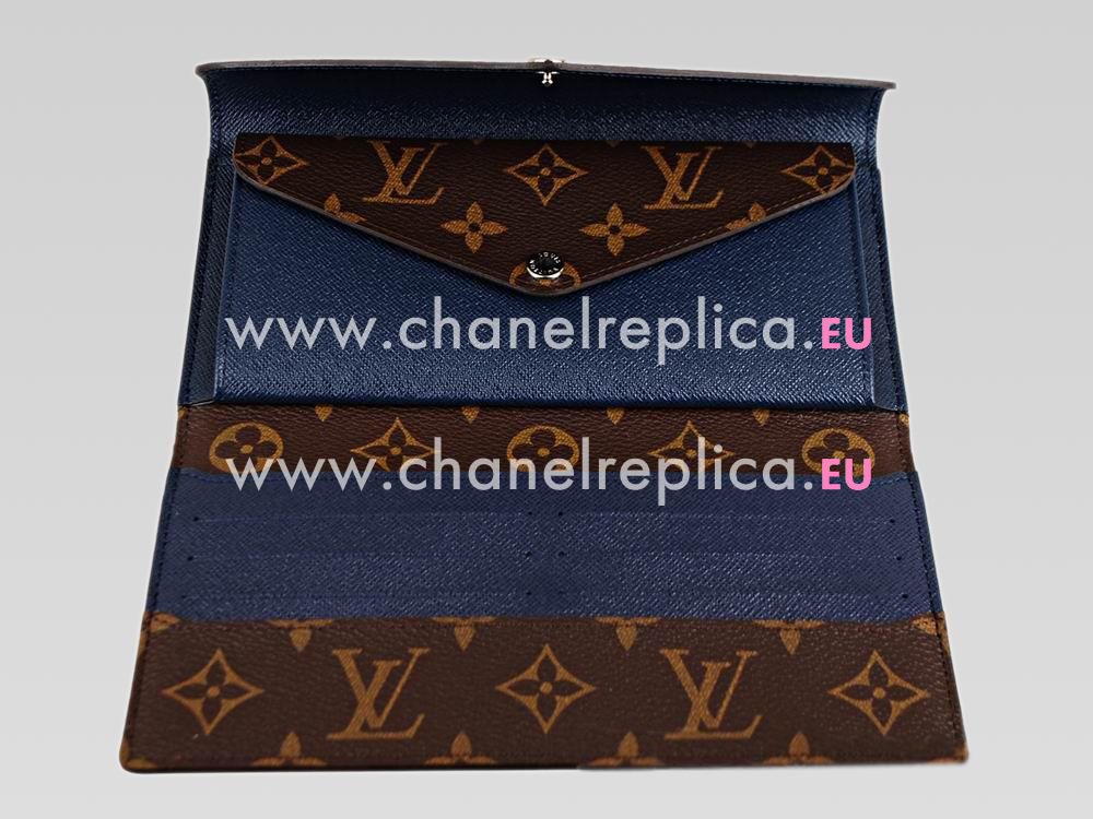 Louis Vuitton Monogram Canvas Marie-Lou Long Wallet Indigo M60501