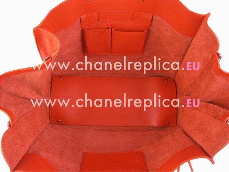 Balenciaga Papier A4 Zip Around Orange Red B20558074
