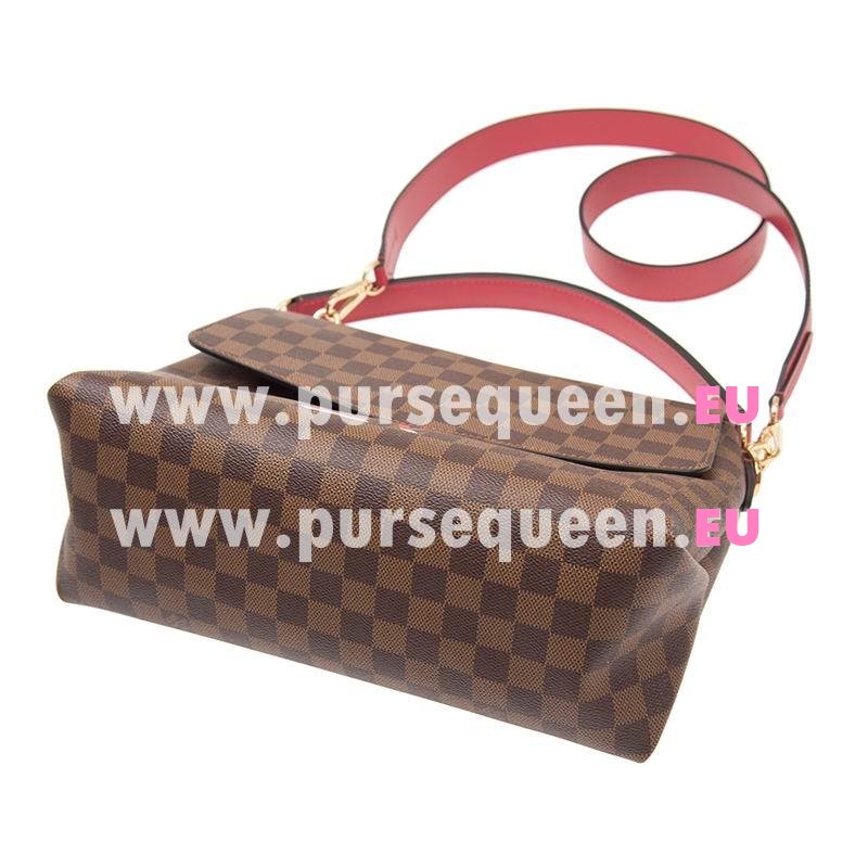 Louis Vuitton Damier Ebene Coated Canvas BEAUBOURG Scarlet Red N40176