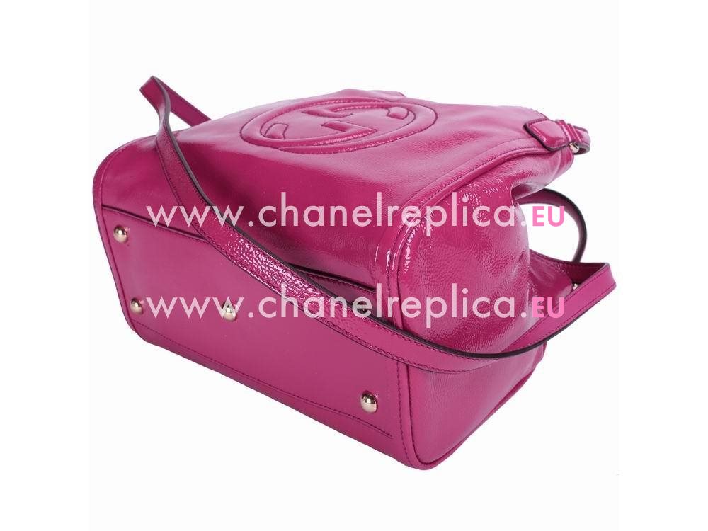 Gucci Soho GG Patent Leather Bag Pink G5355287