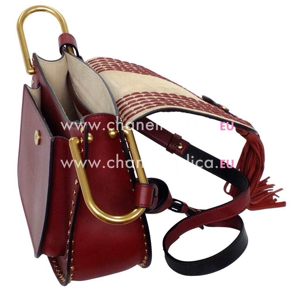 Chloe hudson Cowhide Shoulder Bag In Burgundy C678902