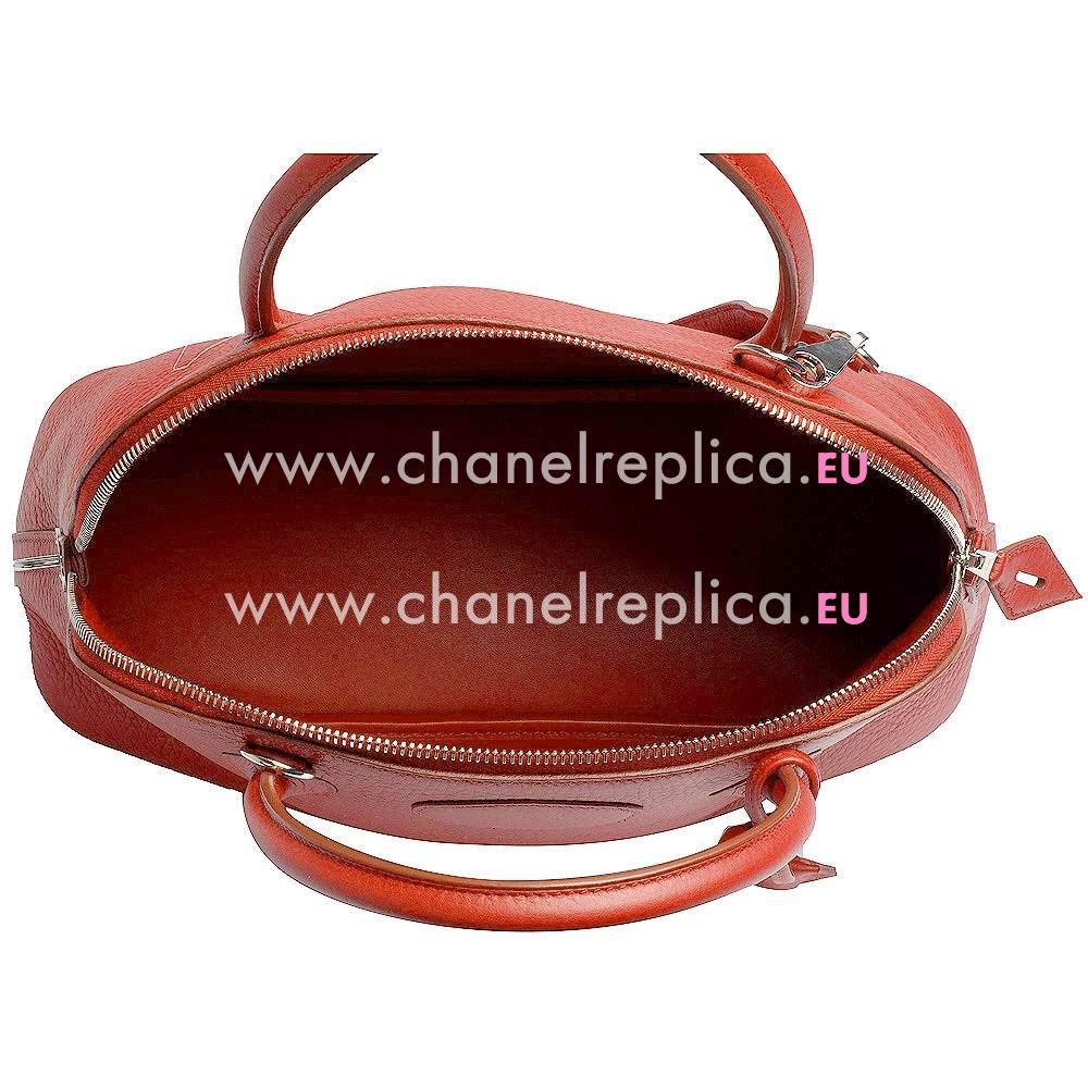 Hermes Bolide 35cm Orange Red Togo Leather Handbag HBO832C5