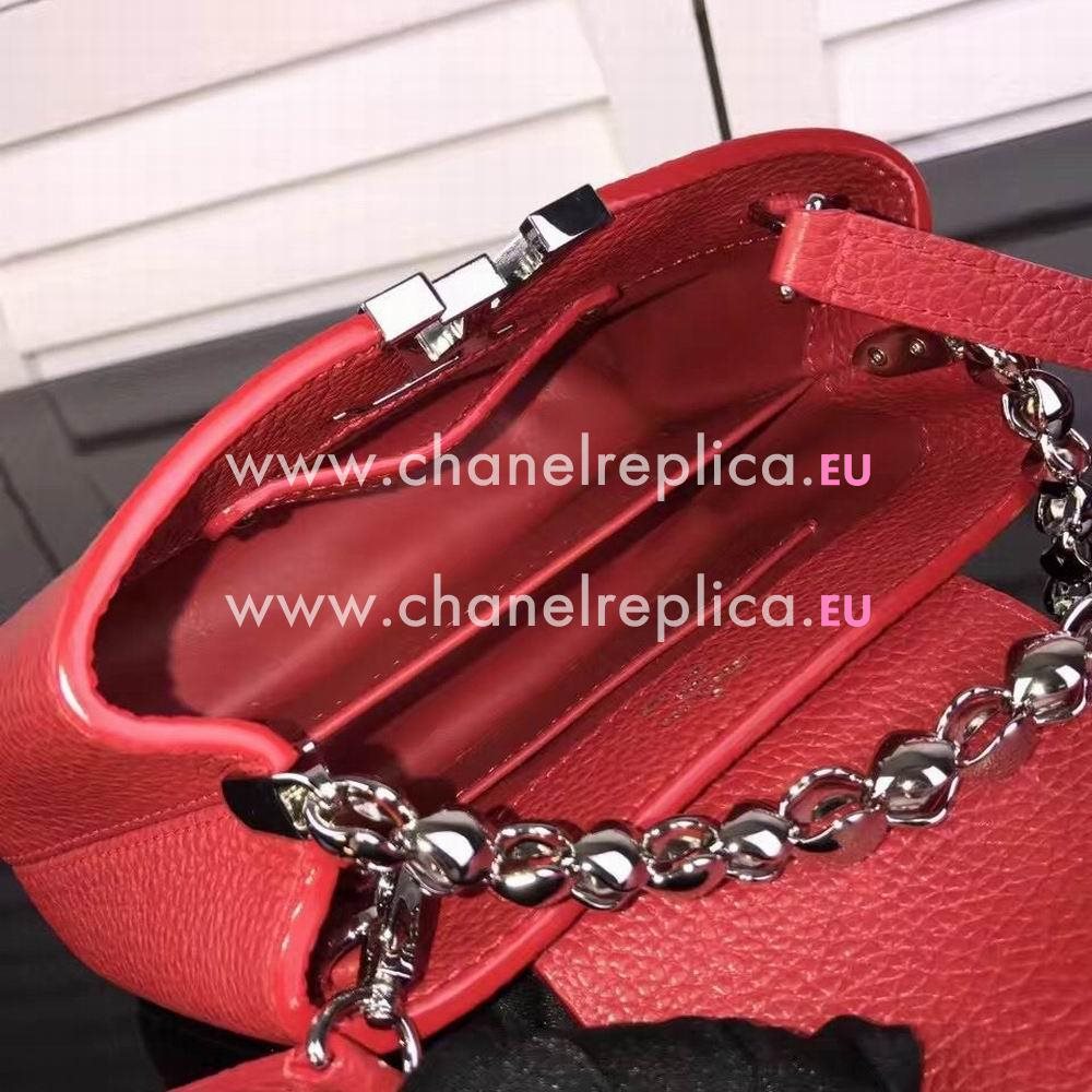 Louis Vuitton Capucines Nano Taurillon Leather Bag In Red M612152