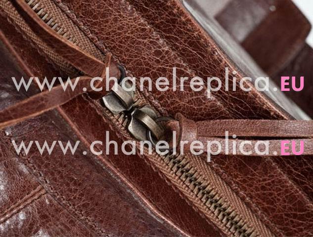 Balenciage Part Time Top Leather Bag In Chestnut 168028CH