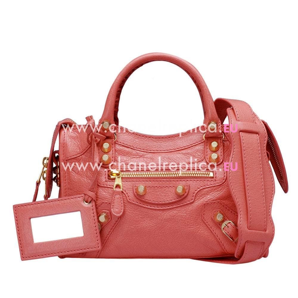 alenciage City Lambskin Gold hardware Classic Mini Bag Pink B2055048