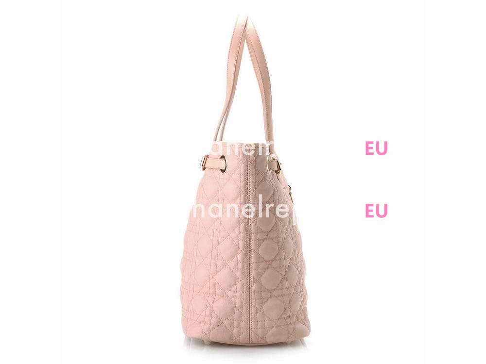 Christian Dior Panarea Canvas Medium Tote Bag Nude Pink D98951