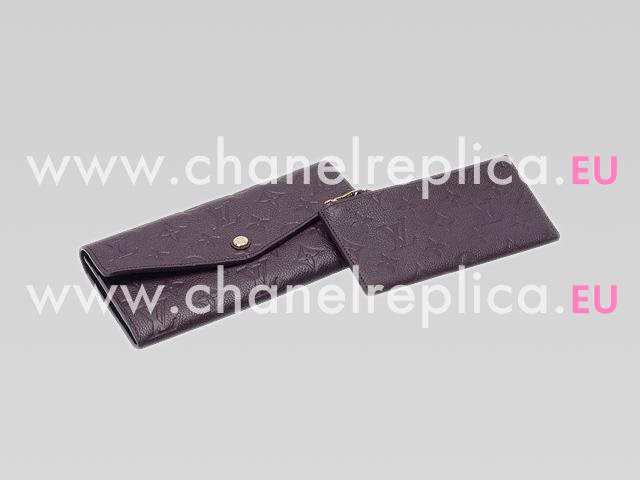 Louis Vuitton Monogram Empreinte Clrieuse Wallet Purple M60300