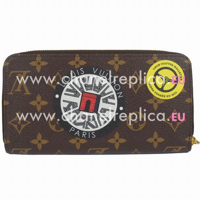 Louis Vuitton Classic Pattern Monogram Zipper Wallet M62149