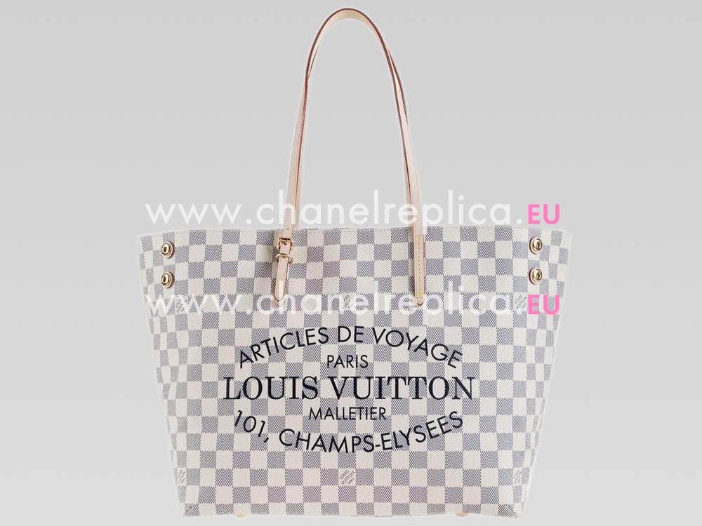 Louis Vuitton Damier Azur Canvas Cabas MM LG N41375