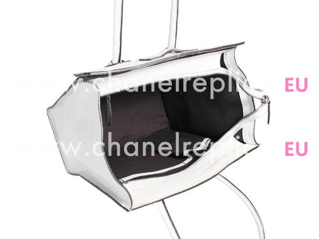 Celine 2012 Calfskin Nano Luggage Bag In Off-White 165213WH