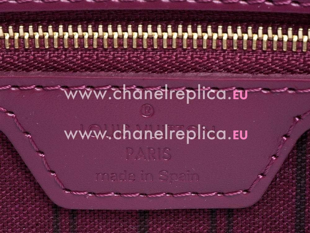 ouis Vuitton Monogram Coated Canvas Neverfull MM Totem Magenta M41664