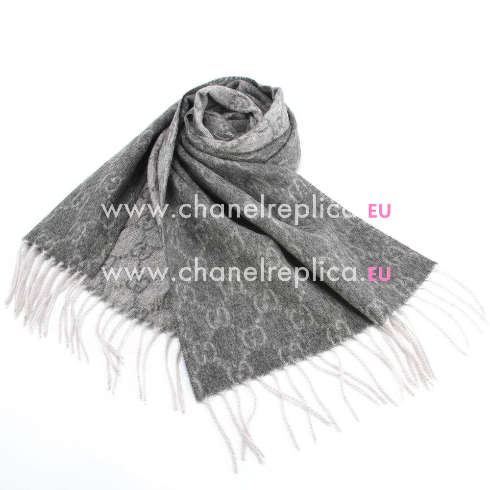 Gucci G Logo Wool Scarf Gray G6102817