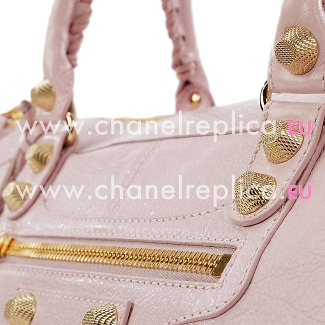 Balenciage Gaint 12 Work Lambskin Gold hardware Bag CandyPink B5176624