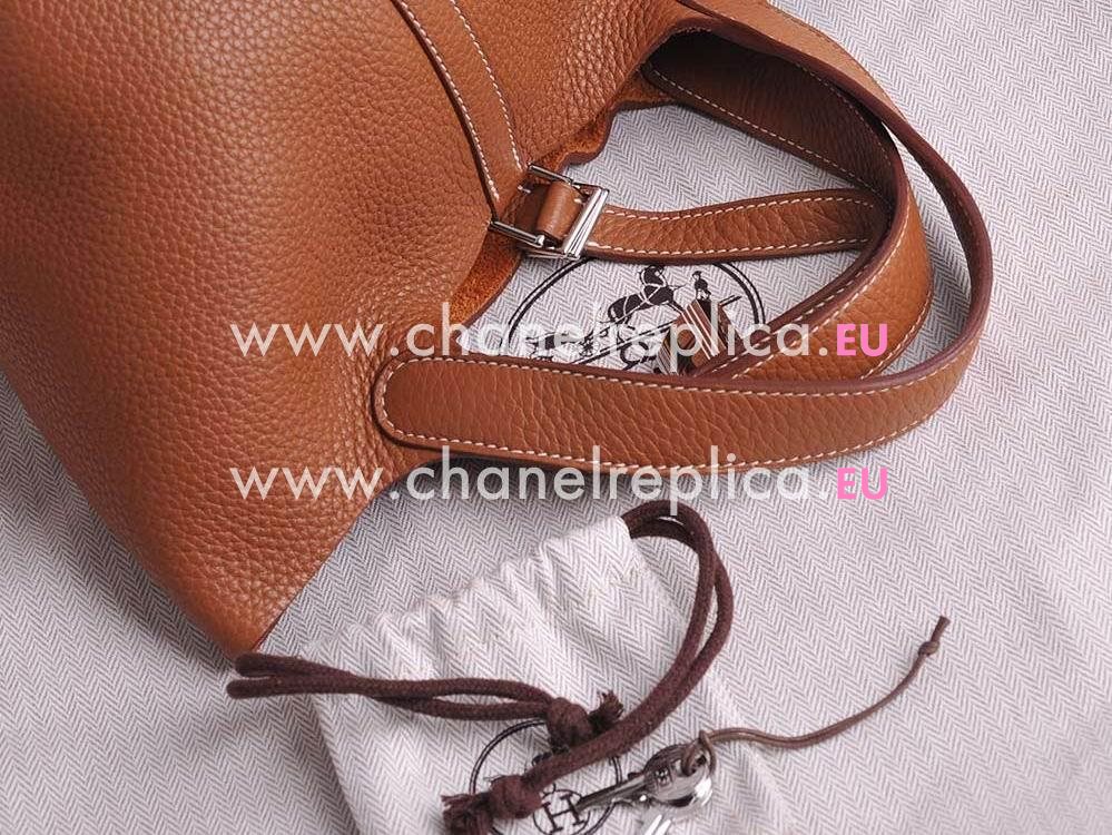 Hermes Picotin Lock 18 PM Togo Leather Bucket In Coffee H056289CK