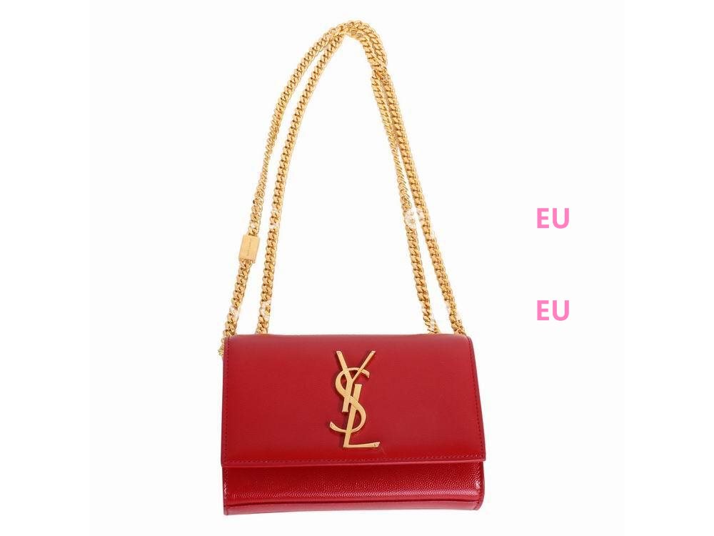 YSL Saint Laurent Cabas Y Calfskin Bag In Red YSL5236559