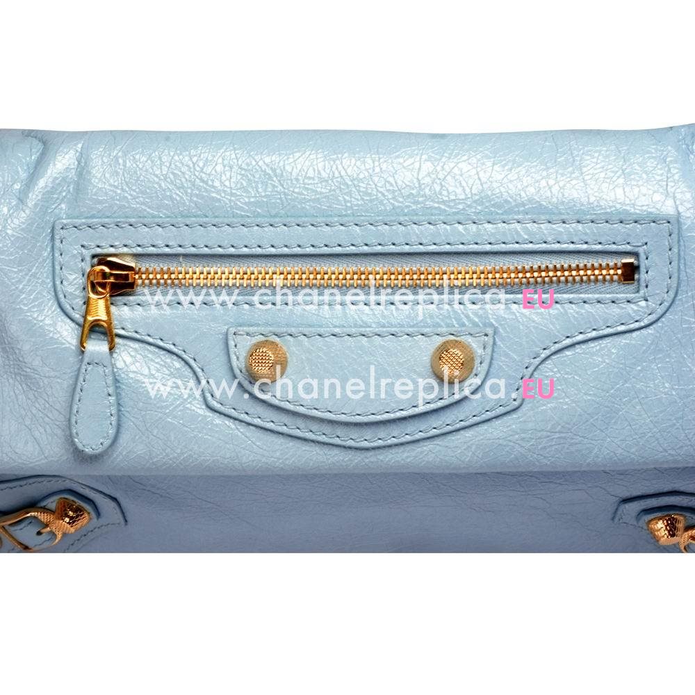 Balenciage Gaint 12 Envelope Lambskin Gold hardware Bag CandyPink Blue B5125795