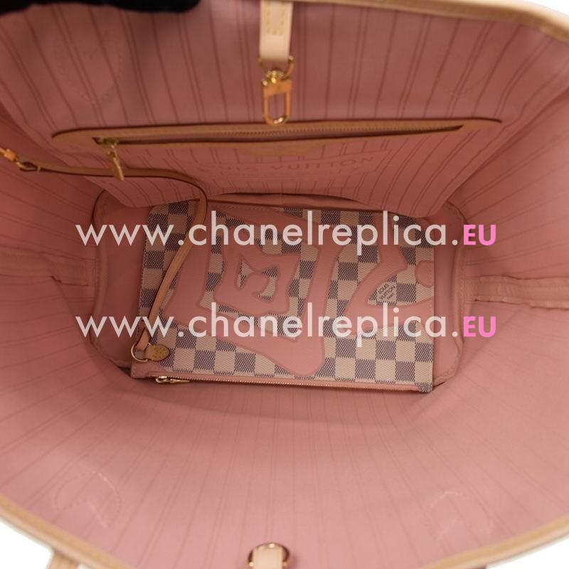 Louis Vuitton Neverfull Damier Azur Canvas Bag N41050