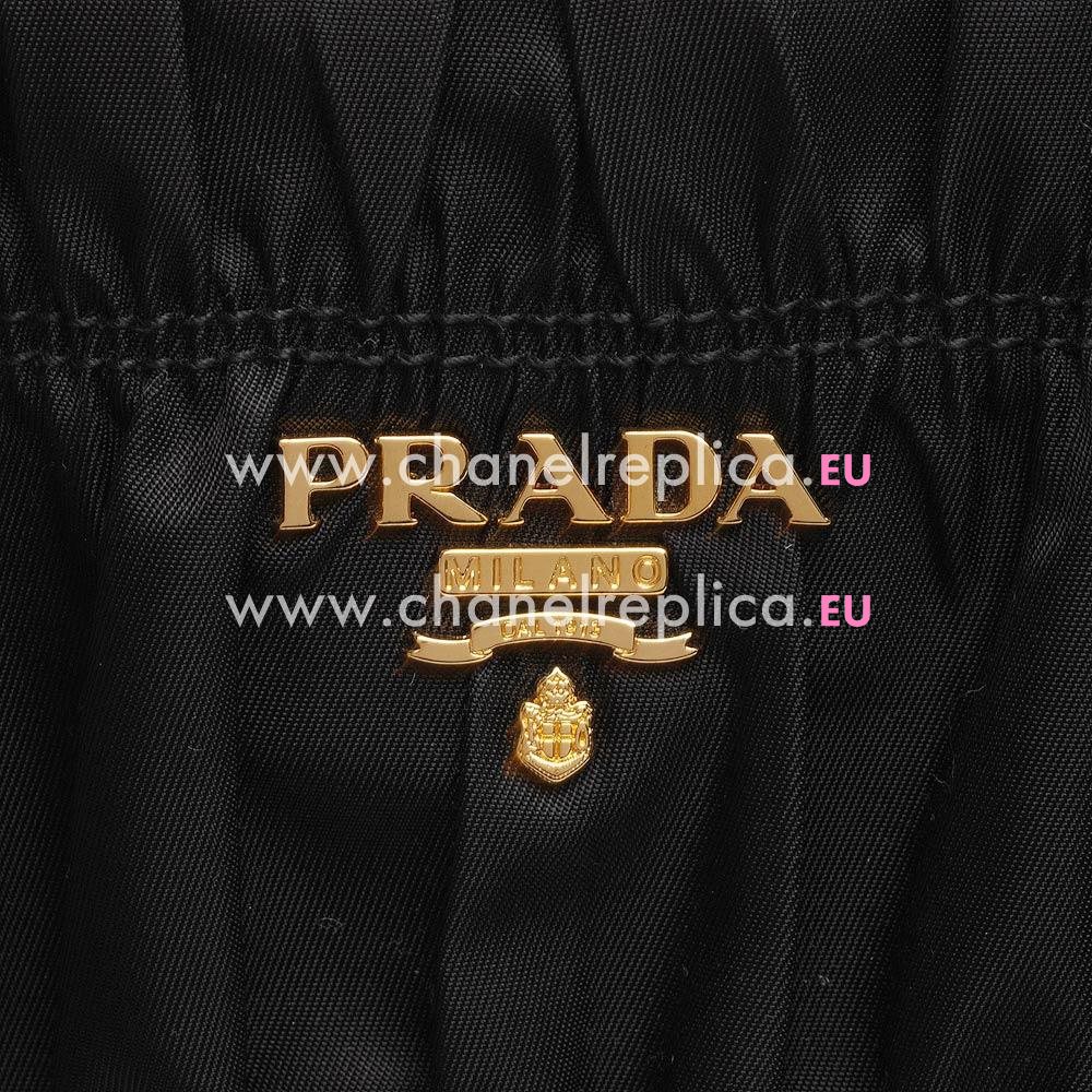 Prada Nylon Tessuto Gaufre Large Tote In Black PR565811