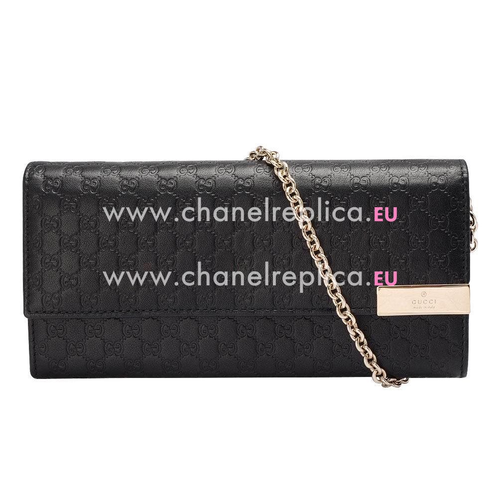 Gucci Emily Guccissima Calfskin Bag In Black G5157582