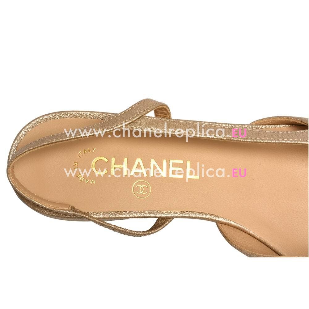 Chanel Classic Fabric CC Logo Sheepskin Sandals Cream/Black C7030102