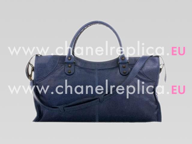 Balenciage Part Time Top Leather Bag Deep Blue 168028DB