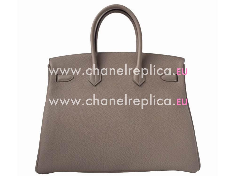 Birkin 35 Togo Leather Gris Tourterelle Silver Hardware H1035ETT