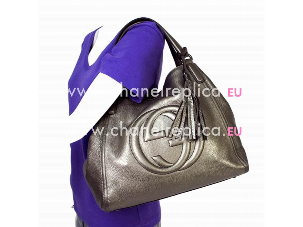 Gucci Soho GG Calfskin Bag Anti Cuprum Golden G2823095