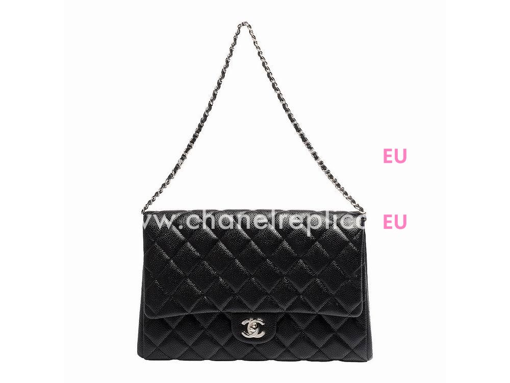 Chanel Caviar Ccoco Bag Anti-silver Chain Black A248699