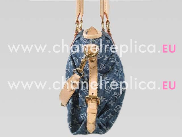 Louis Vuitton Monogram Denim Néo Cabby MM Blue M95349