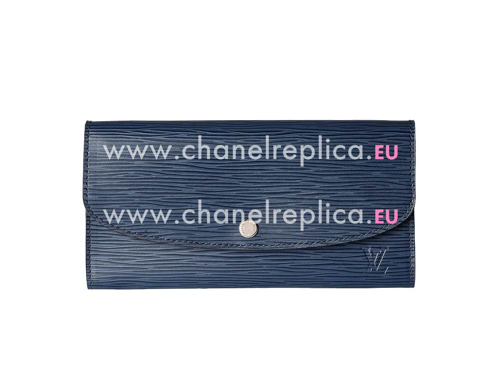 Louis Vuitton Epi Leather Emilie Wallet Blue M60854