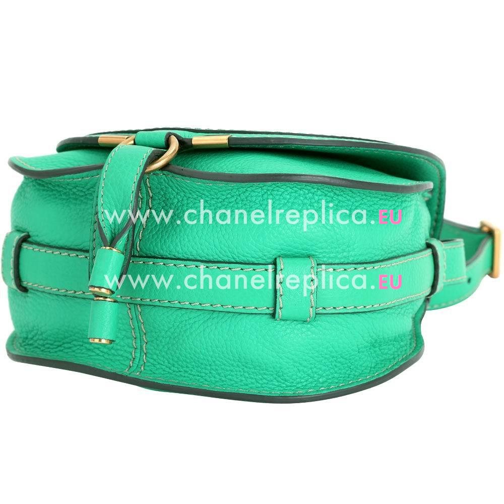 CHLOE Marcie Calfskin Saddle Bag Jade Green CL7040402