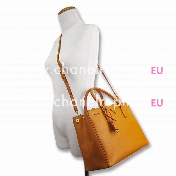 Prada Saffiano Lux Nzv Large Shopping Tote Orange PBN2274