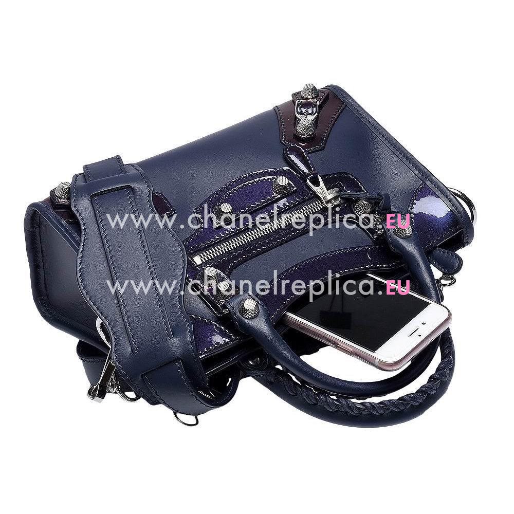 Balenciage City Lambskin Silvery hardware Classic Mini Bag Blue Purple B2055050