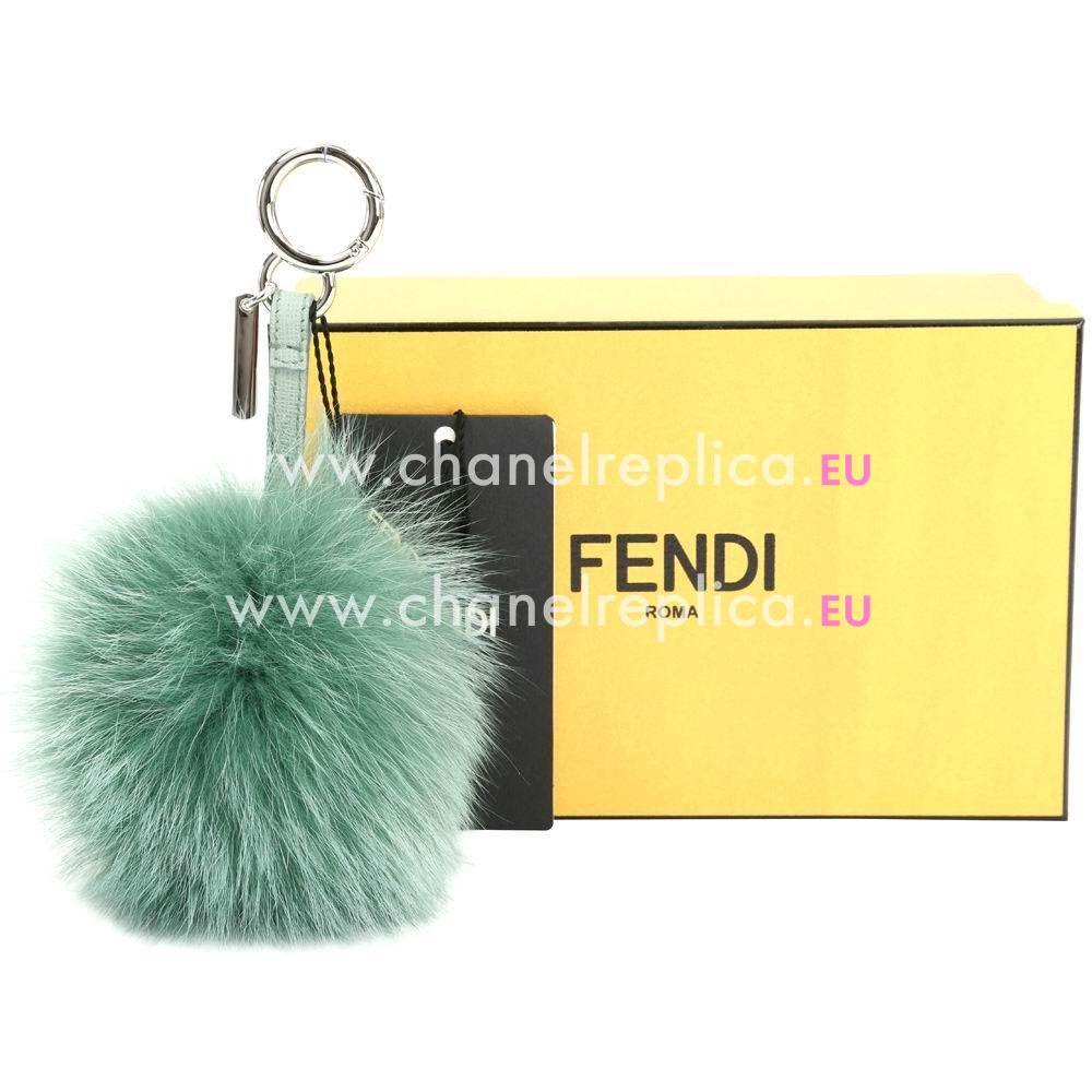 FENDI Pompon Bag Charm The Fox Pendant Green F6122811