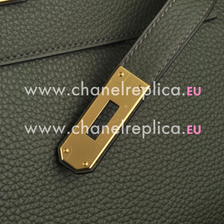Hermes Kelly 32cm 61 Vert Olive Togo Leather Gold Hardware Hand Sew HK1032TVT