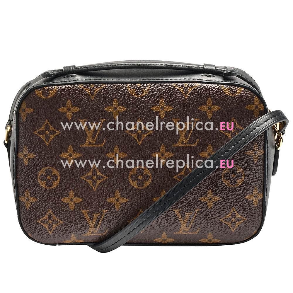 Louis Vuitton Monogram Canvas/Smooth Calfskin Saintonge Shoulder Bag M43555