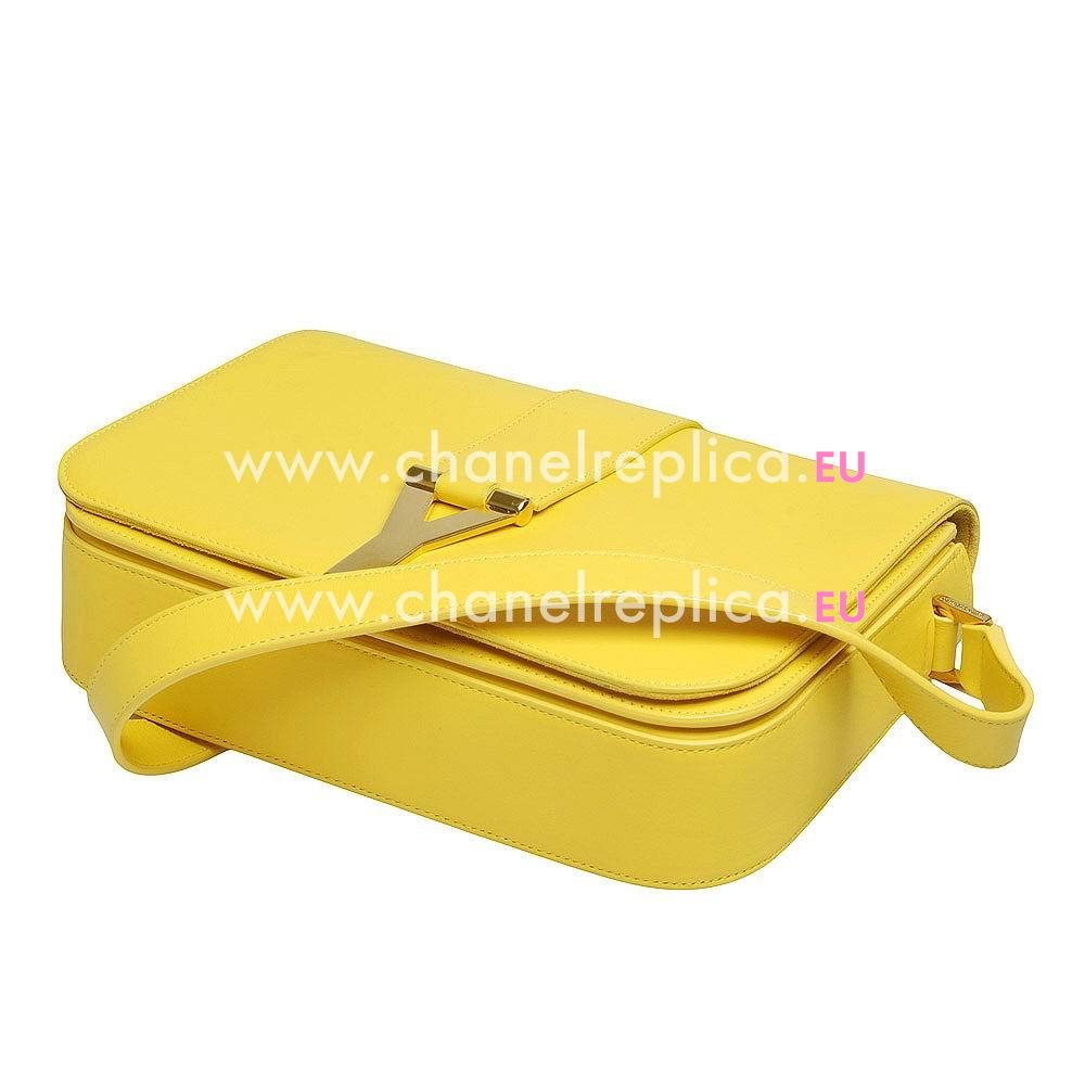 YSL CABAS PETIT Y Calfskin Bag In Yellow YSL5794232