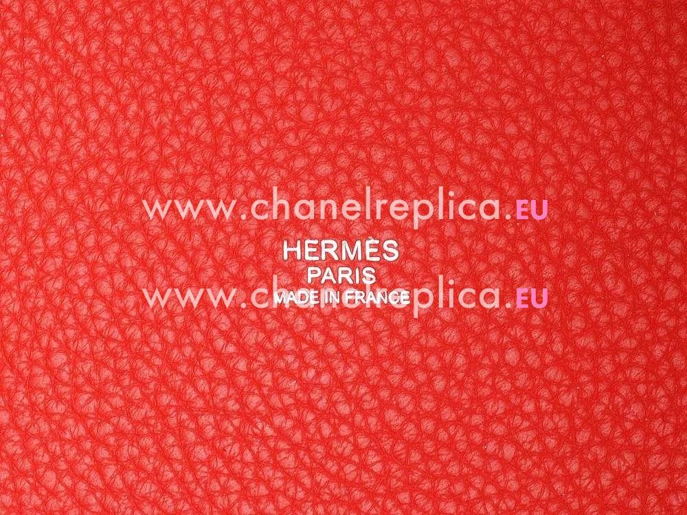 Hermes Picotin Lock 45 GM Togo Leather Bucket Peach Red H176298