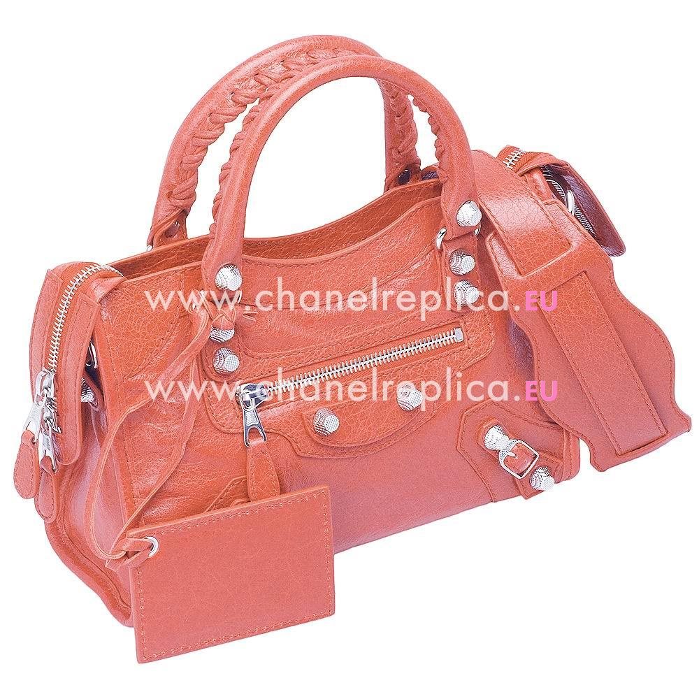 Balenciage City Lambskin Silvery hardware Classic Mini Bag Rode Pink B2055051