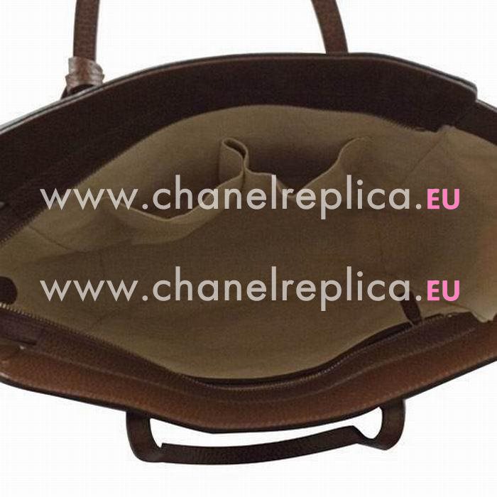 Gucci Classic Caviar Calfskin Bag In Dark Coffee G5594602