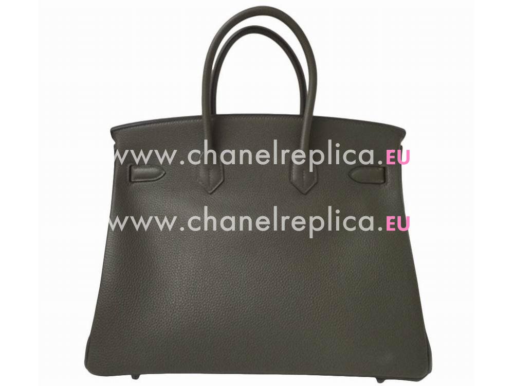 Hermes Birkin 35 Togo Leather Vert Olive Palladium Hand Sew H1035HSS