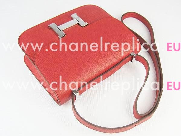 Hermes Constance Bag Micro Mini In Red(Silver) H1017RS