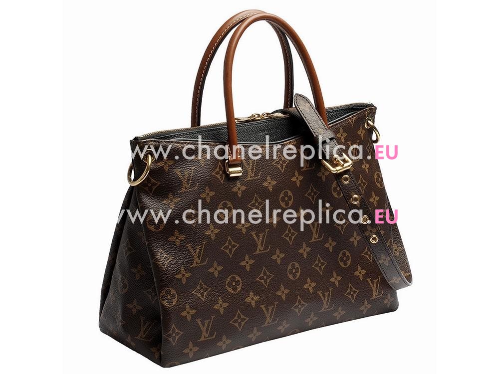 Louis Vuitton Monogram Canvas Pallas In Black M41064