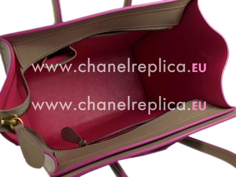 CELINE Calfskin Small Square Luggage Nano Bag Light Coffee CE57602
